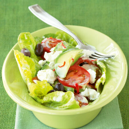 Avocadosalat mit Feta Avocadosalat mit Feta