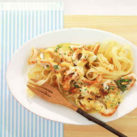 Hähnchengeschnetzeltes mit Orangensahne Hähnchengeschnetzeltes mit Orangensahne