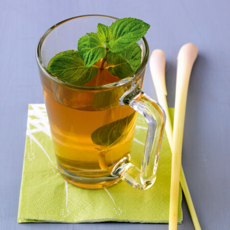 Minz-Zitronengras-Tee Minz-Zitronengras-Tee