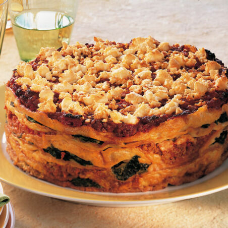 Pfannkuchen-Spinat-Torte Pfannkuchen-Spinat-Torte