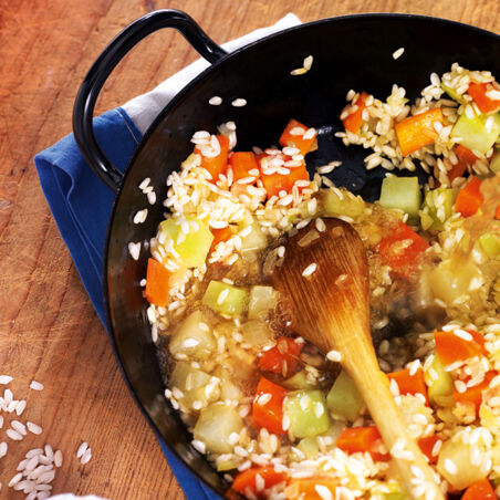 Rüben-Nuss-Risotto ohne Rühren Rüben-Nuss-Risotto ohne Rühren