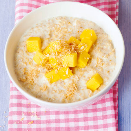Porridge mit Mango Porridge mit Mango