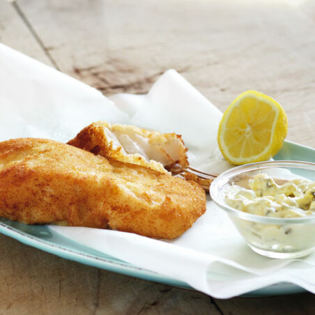 Backfisch mit Remouladensauce Backfisch mit Remouladensauce