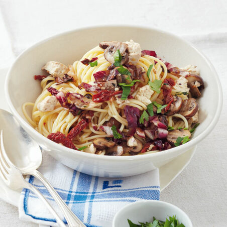 Spaghetti mit Radicchio Spaghetti mit Radicchio