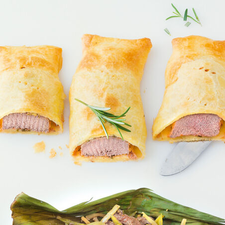 Lammlachse im Teigmantel Lammlachse im Teigmantel