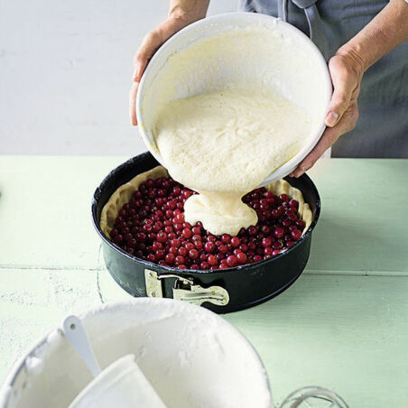 Johannisbeerkuchen mit Guss Johannisbeerkuchen mit Guss