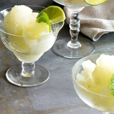 Sekt-Holunderblüten-Sorbet Sekt-Holunderblüten-Sorbet