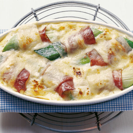 Porree mit Schinken Porree mit Schinken