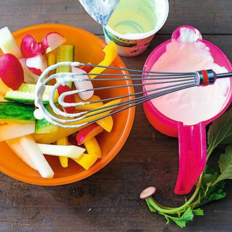 Rohkost mit Meerrettichschmand Rohkost mit Meerrettichschmand