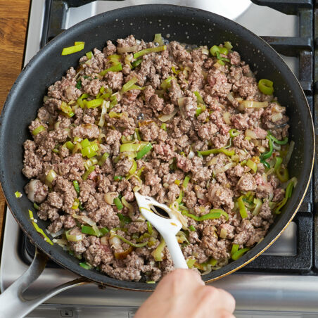 Hackfleischquiche mit Joghurt Hackfleischquiche mit Joghurt