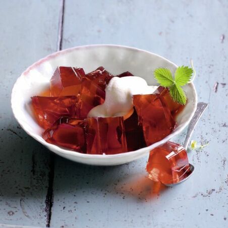 Für feine Desserts wie hier am besten losen Früchtetee kaufen - darin steckt deutlich mehr Aroma als in den praktischen Beuteln. in Würfelform Für feine Desserts wie hier am besten losen Früchtetee kaufen - darin steckt deutlich mehr Aroma als in den praktischen Beuteln. in Würfelform