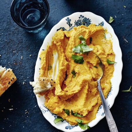 Paprika-Aprikosen-Hummus Paprika-Aprikosen-Hummus