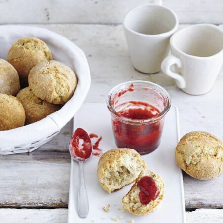 Sonntagsbrötchen mit Quark und Milchreis Sonntagsbrötchen mit Quark und Milchreis
