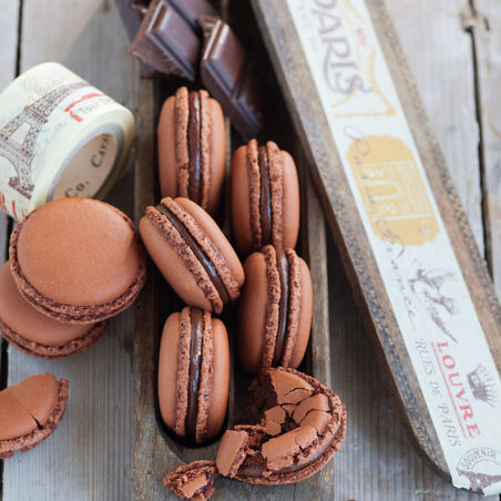 Luftige Schoko-Macarons Luftige Schoko-Macarons