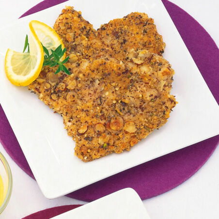 Pute in feiner Haselnusskruste Pute in feiner Haselnusskruste