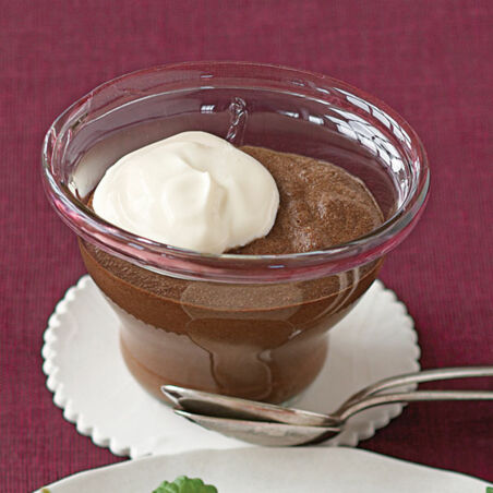 Schokoschaum mit Anis-Sahne Schokoschaum mit Anis-Sahne