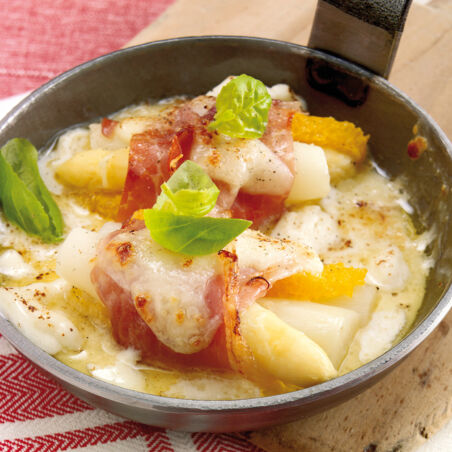 Schinken-Spargel-Pfännchen Schinken-Spargel-Pfännchen