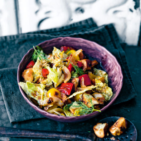 Wirsing-Brezel-Salat Wirsing-Brezel-Salat