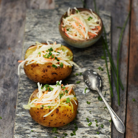 Coleslaw in der Ofenkartoffel Coleslaw in der Ofenkartoffel