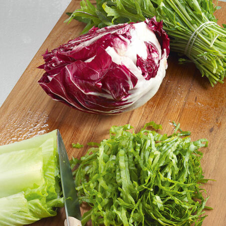 Salatfladen mit Gorgonzola
