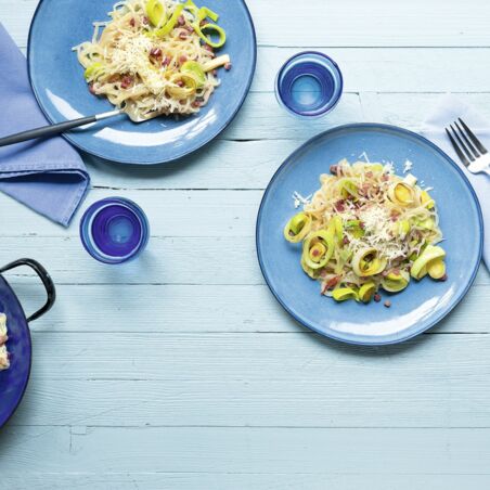 Carbonara mit Lauch Carbonara mit Lauch