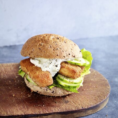 Fischstäbchen-Burger Fischstäbchen-Burger
