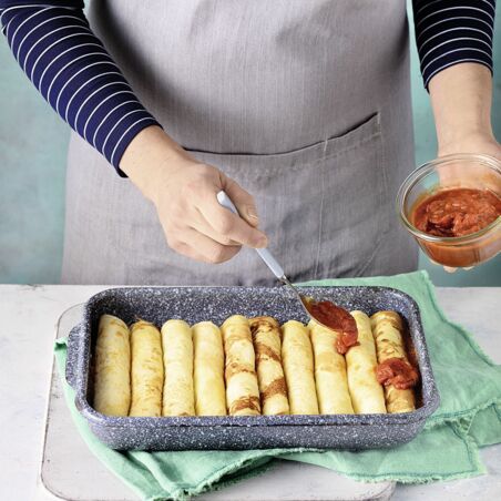 Spinat-Ricotta-Crespelle Spinat-Ricotta-Crespelle