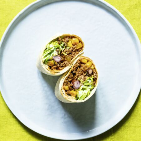 Burritos mit Chili-Hackfleisch Burritos mit Chili-Hackfleisch
