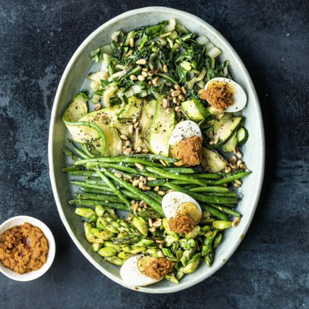 Grüne Antipasti mit Ei Grüne Antipasti mit Ei