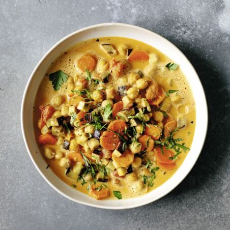 Kichererbsen-Auberginen-Curry Kichererbsen-Auberginen-Curry