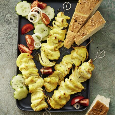 Safran-Hähnchen-Kabab Safran-Hähnchen-Kabab