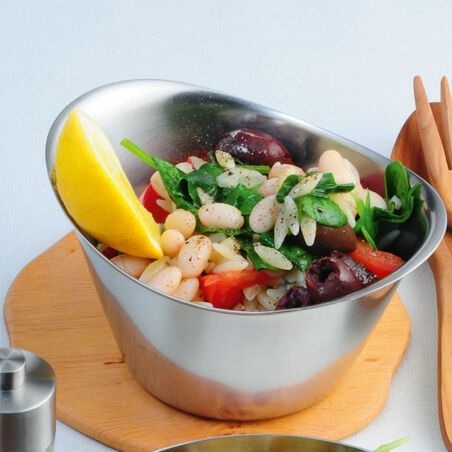 Kritharáki-Salat mit Bohnen Kritharáki-Salat mit Bohnen