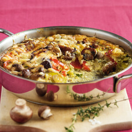Pilz-Frittata mit Lauch Pilz-Frittata mit Lauch