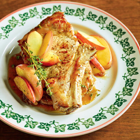 Koteletts mit Cidre-Sauce Koteletts mit Cidre-Sauce