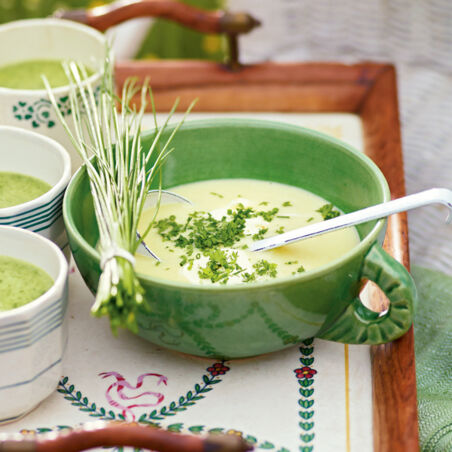 Kalte Kartoffel-Lauch-Suppe Kalte Kartoffel-Lauch-Suppe