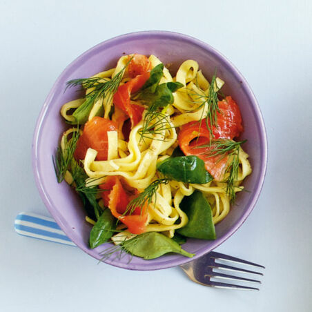 Räucherlachs-Tagliatelle Räucherlachs-Tagliatelle