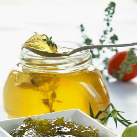 Weißes Tomatengelee Weißes Tomatengelee