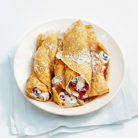 Gefüllte Espresso-Crêpes Gefüllte Espresso-Crêpes