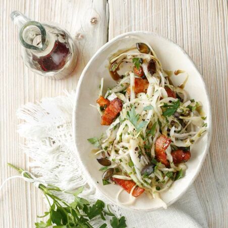 Krautsalat mit Speck Krautsalat mit Speck