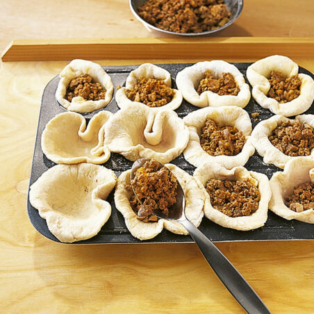 Piroggen aus der Muffinform Piroggen aus der Muffinform