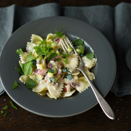 Zucchini-Ziegenkäse-Sauce