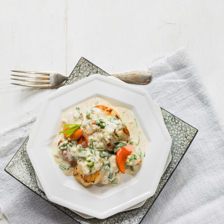 Jakobsmuscheln in Estragonsauce Jakobsmuscheln in Estragonsauce