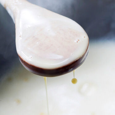 Bayrische Creme mit Himbeeren Bayrische Creme mit Himbeeren