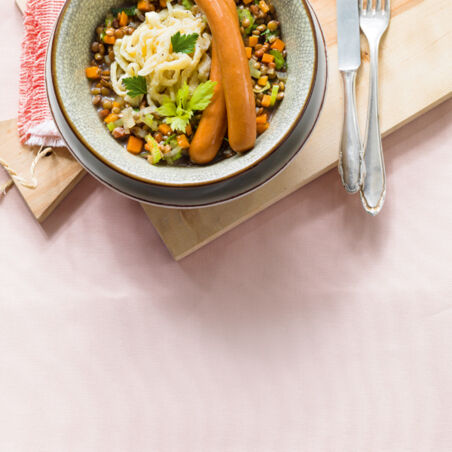Linsen mit Spätzle Linsen mit Spätzle