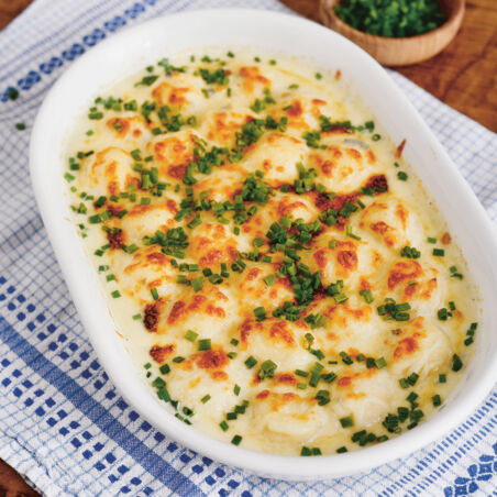 GRATINIERTE KÄSE-GNOCCHI GRATINIERTE KÄSE-GNOCCHI