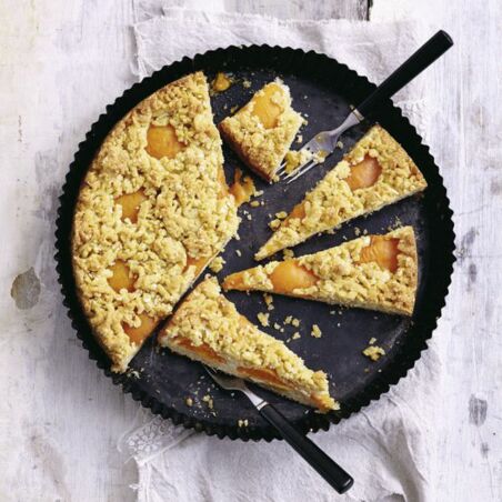 Aprikosenkuchen mit Cashewmus Aprikosenkuchen mit Cashewmus