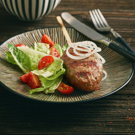 Kichererbsen-Hack-Spieße Kichererbsen-Hack-Spieße