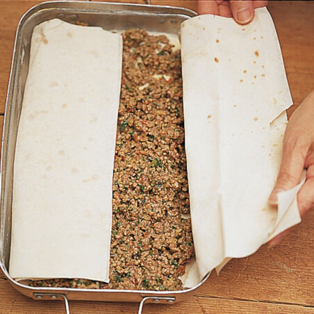 Teigpastete mit Hackfleisch Teigpastete mit Hackfleisch