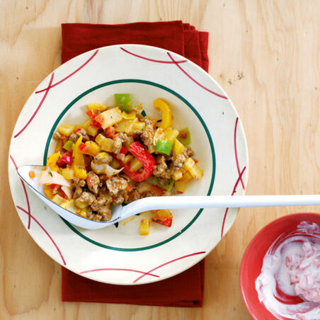 Gemüsetopf mit Kartoffeln und Hack Gemüsetopf mit Kartoffeln und Hack