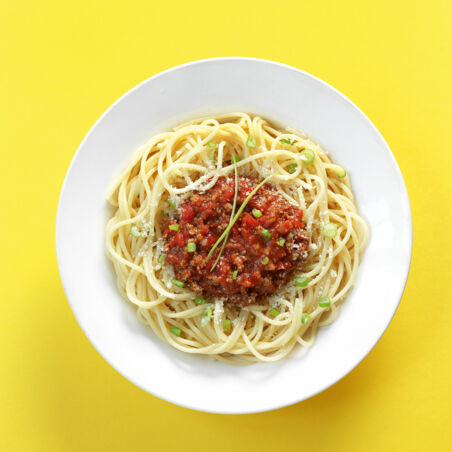 Spaghetti mit Blitzbolognese Spaghetti mit Blitzbolognese